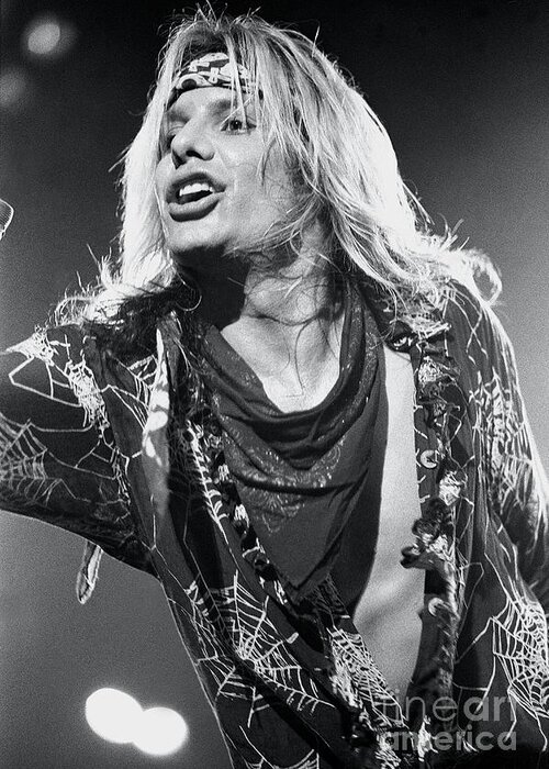 Lead Vocalist Greeting Card featuring the photograph Vince Neil - Motley Crue #8 by Concert Photos