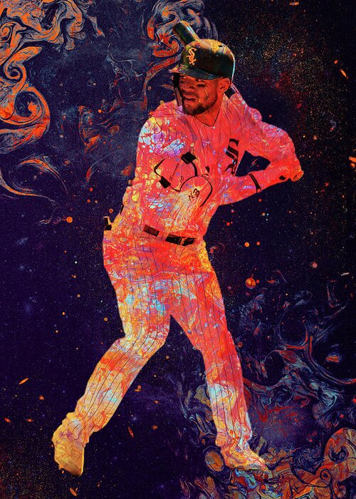 Baseball Greeting Card featuring the digital art Baseball Yoanmoncada Yoan Moncada Yoan Moncada Chicago White Sox Chicagowhitesox Yoanmanuelmoncadaol #8 by Wrenn Huber