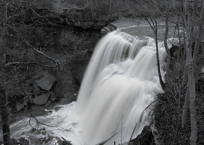  Greeting Card featuring the photograph Brandywine Falls #9 by Brad Nellis