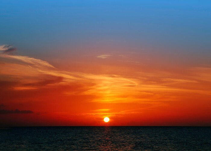 Sunset Greeting Card featuring the photograph A Little Hole in the Sky by Montez Kerr