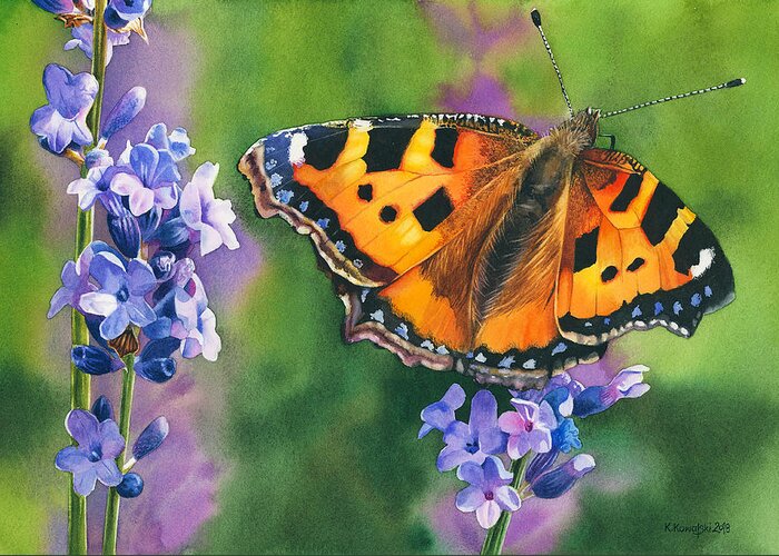 Butterfly Greeting Card featuring the painting A New Adventure by Espero Art