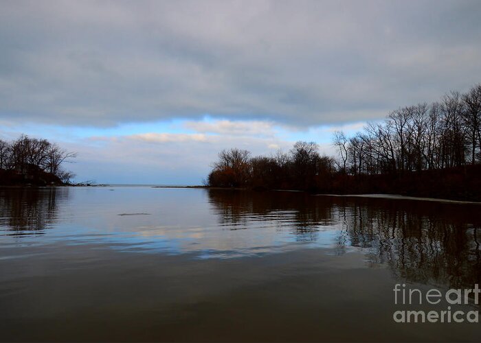 Water Greeting Card featuring the photograph A Touch Of Blue Sky by Sheila Lee