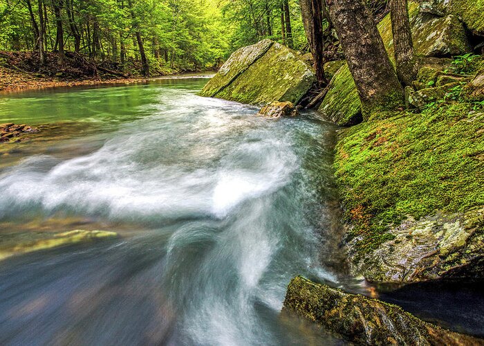 Creek Greeting Card featuring the photograph Turbulence by Ed Newell