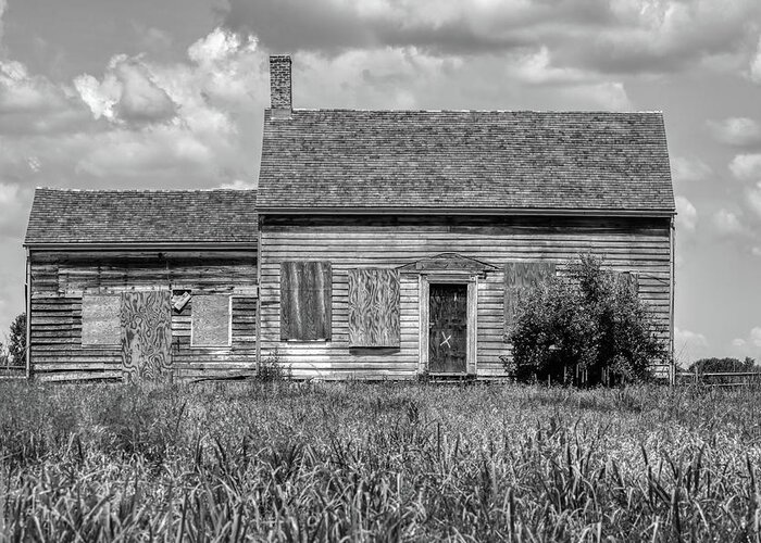 Farm House Greeting Card featuring the photograph Abandon Farm Home of New Jersey by David Letts