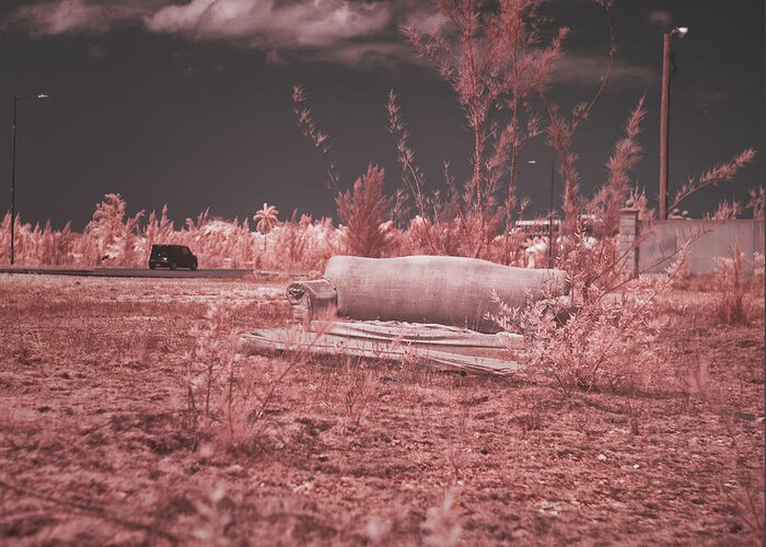 Infrared Photography Greeting Card featuring the photograph Abandoned by Gian Smith