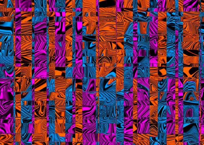 Digital Greeting Card featuring the digital art Abstract Pattern by Ronald Mills