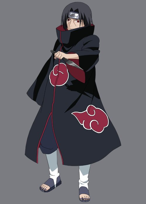 Akatsuki Itachi Uchiha Greeting Card by Naruto Art
