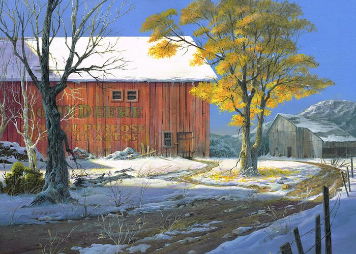 Michael Humphries Greeting Card featuring the painting American Beauty by Michael Humphries