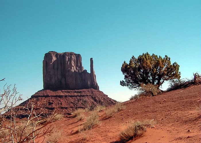 Monument Greeting Card featuring the photograph American Southwest. by Louis Dallara