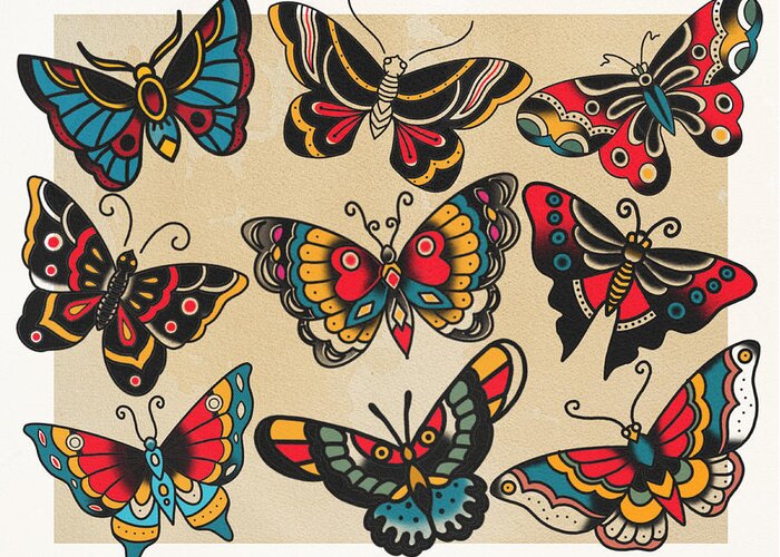 30 Traditional Butterfly Tattoos