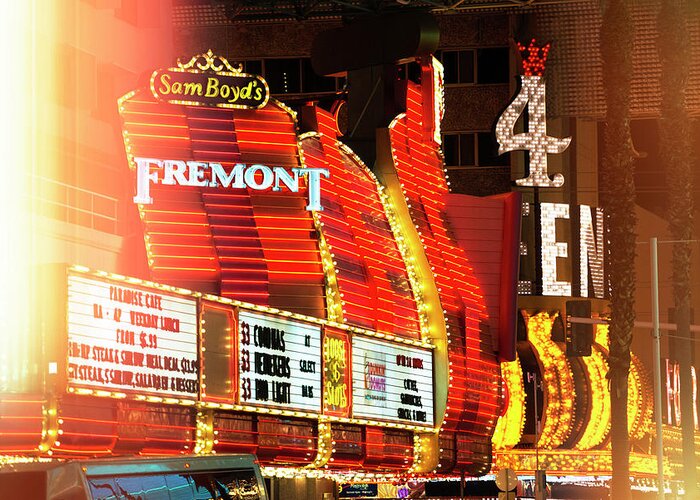 American West Greeting Card featuring the photograph American West - Fremont Vegas by Philippe HUGONNARD