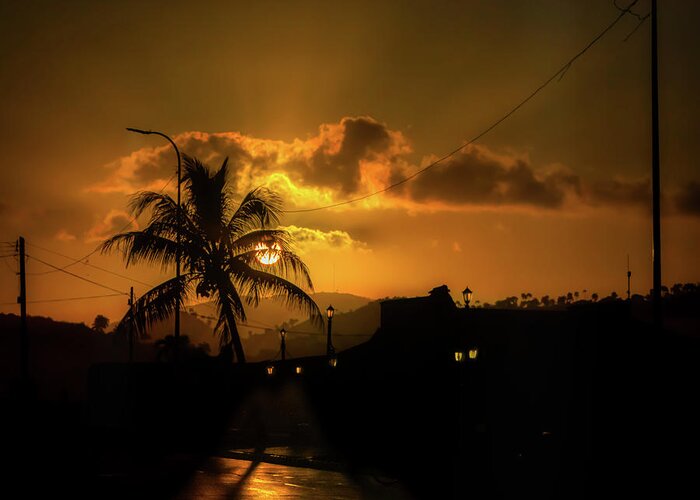 Cuba Greeting Card featuring the photograph And It Is Immediately Night by Micah Offman