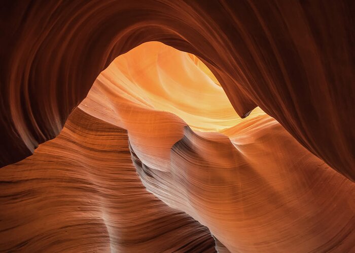 Canyon Greeting Card featuring the photograph Antelope Canyon by Steve Berkley