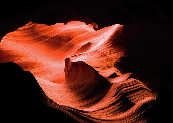 Antelope Canyon Greeting Card featuring the photograph Antelope Canyon V by George Harth