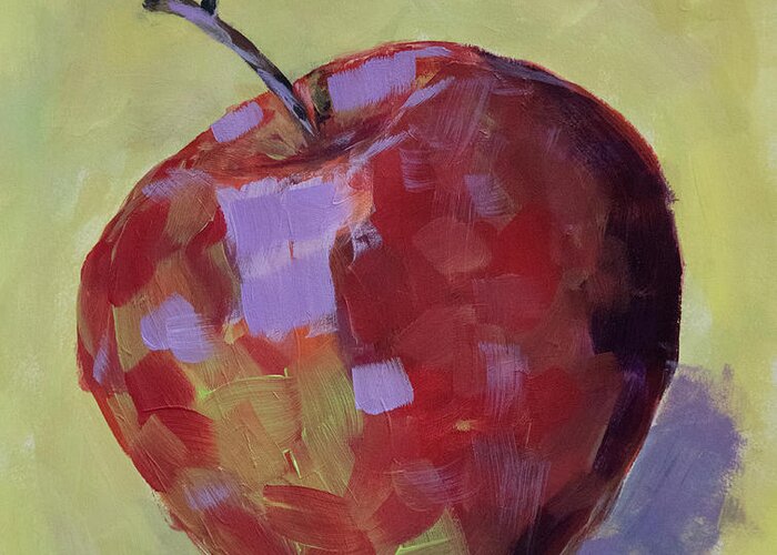 Painting Greeting Card featuring the painting Apple by Mark Ross
