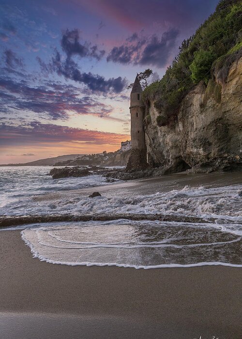 Beach Greeting Card featuring the photograph Approaching Waters by Aaron Burrows