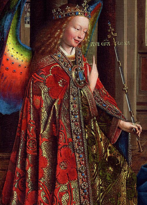 Archangel Gabriel Greeting Card for Sale by Jan van Eyck