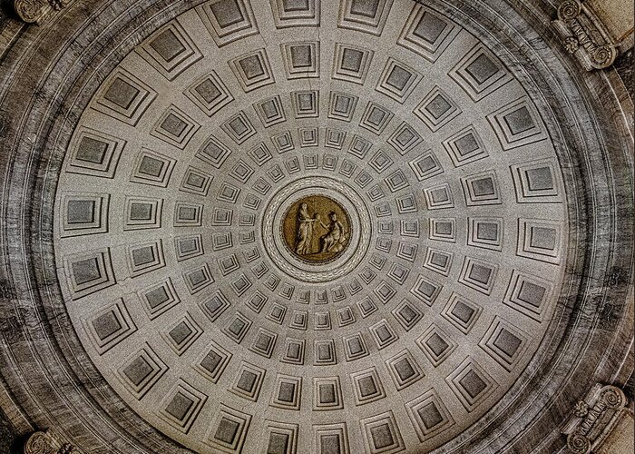 Ceiling Greeting Card featuring the photograph Architectural Majesty by David Downs
