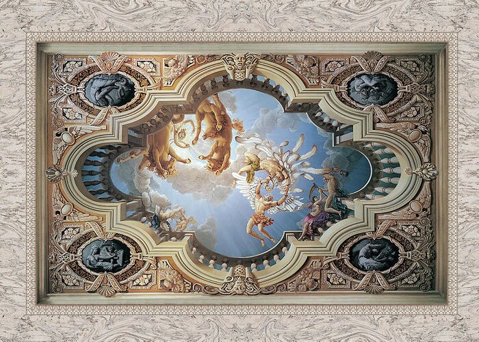 Fall Of Icarus Greeting Card featuring the painting Fall of Icarus by Kurt Wenner