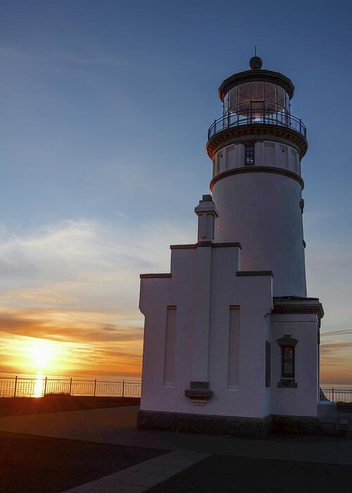 North Head Lighthouse Greeting Card featuring the photograph At North head by Jerry Cahill