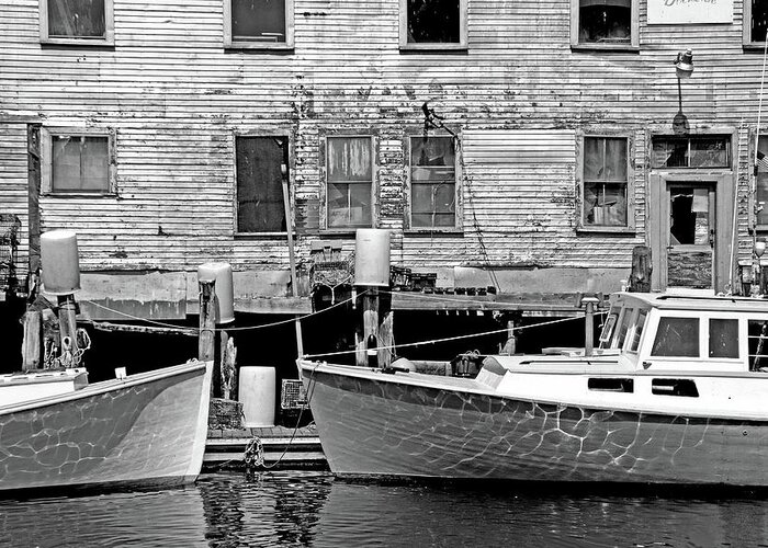 Boats Greeting Card featuring the photograph At Rest in the Harbor by Lynda Lehmann