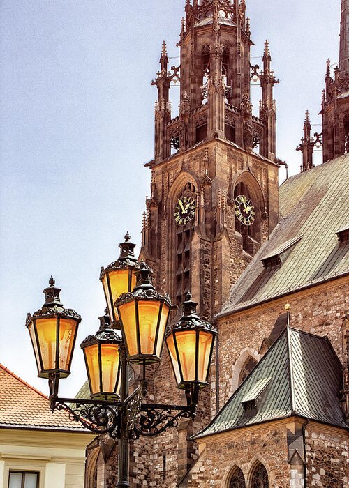 Cathedral Greeting Card featuring the photograph Atop Petrov Hill by Iryna Goodall
