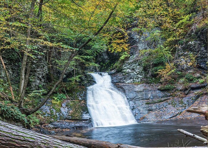 Waterfall Greeting Card featuring the photograph Autumn at Lower Indian Ladders by Ron Long Ltd Photography