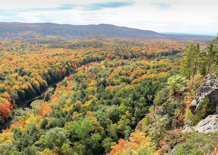 Porcupine Mountains Wilderness State Park Greeting Card featuring the photograph Autumn in the Porkies by Robert Carter