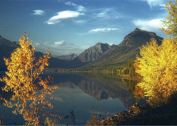 Lake Greeting Card featuring the photograph Autumn Lake Reflections by Russel Considine