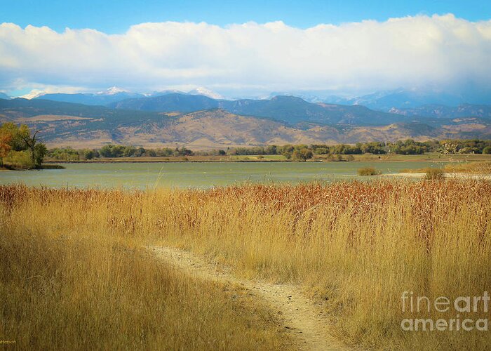 Colorado Greeting Card featuring the photograph Autumn McIntosh Lake by Veronica Batterson