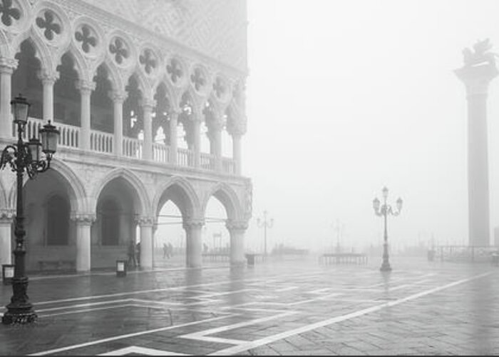 Ducale Greeting Card featuring the photograph B0006060 - Nebbia ducale b/n by Marco Missiaja