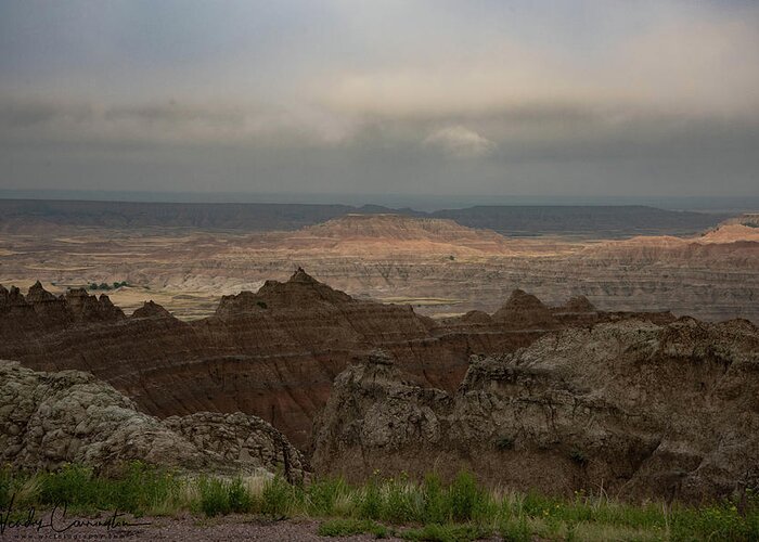  Greeting Card featuring the photograph Badlands 20 by Wendy Carrington
