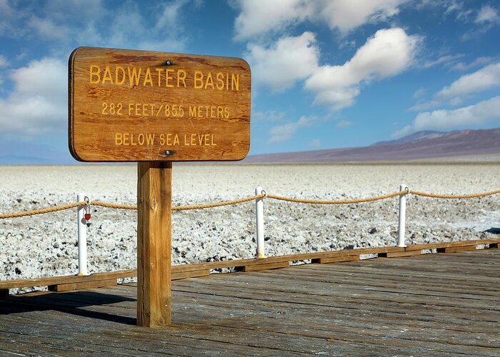 Badwater Greeting Card featuring the photograph Badwater II by Ricky Barnard