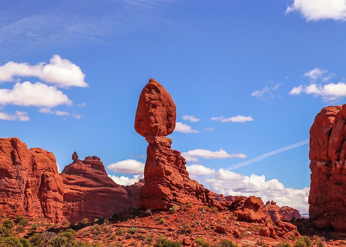 Arches National Park Greeting Card featuring the photograph Balancing Rock by Alberto Zanoni