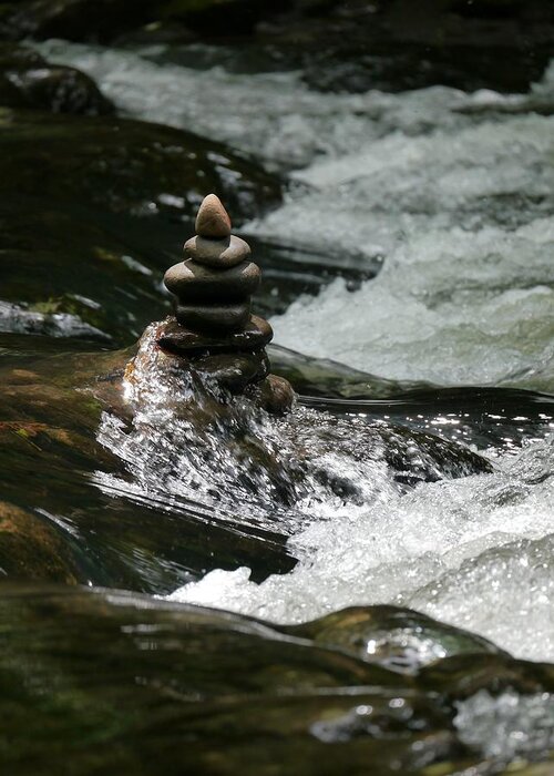 Jane Ford Janeford Greeting Card featuring the photograph Balancing Rocks by Jane Ford