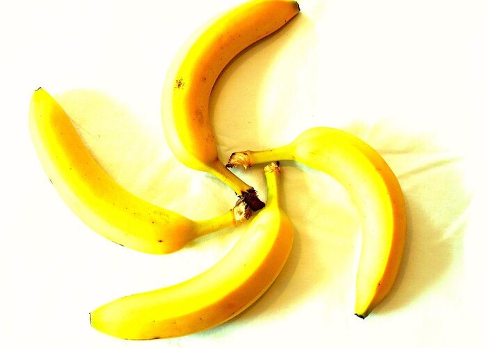 Banana Greeting Card featuring the photograph Banana Fan by Dietmar Scherf