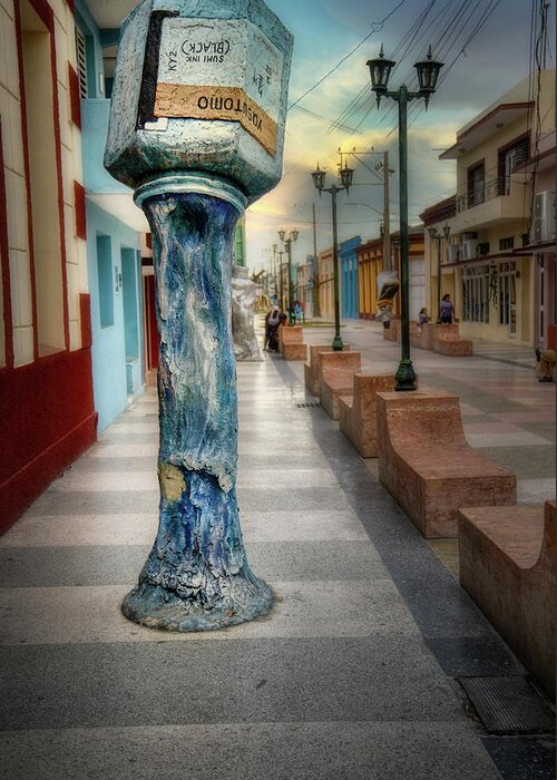 Cuba Greeting Card featuring the photograph Bayamo Painters Avenue 4 by Micah Offman