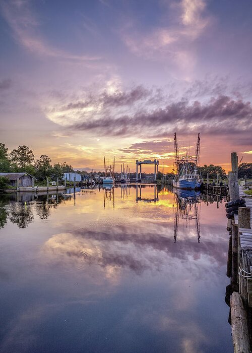 Sunrise Greeting Card featuring the photograph Bayou Sunrise, 8/13/20 by Brad Boland