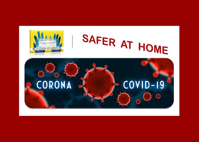 Covid-19 Greeting Card featuring the mixed media Be a Coronavirus Survivor by Nancy Ayanna Wyatt
