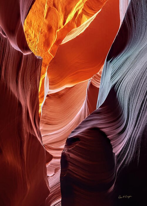 Antelope Canyon Greeting Card featuring the photograph Beckoning by Dan McGeorge