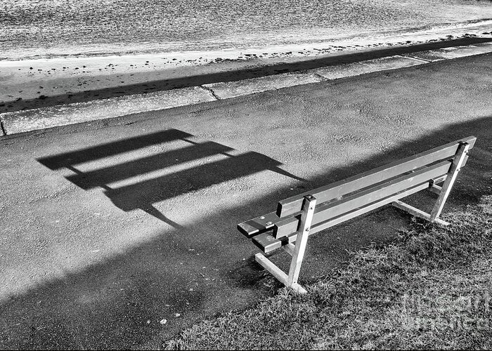 Bangor Greeting Card featuring the photograph Bench on the Promenade by Jim Orr
