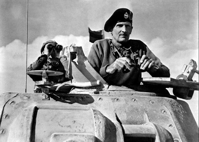 Monty Greeting Card featuring the photograph Bernard Law Montgomery by War Is Hell Store