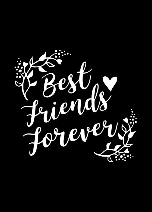 Best Friends Forever BFF Goals Besties Gift Idea Greeting Card for Sale ...