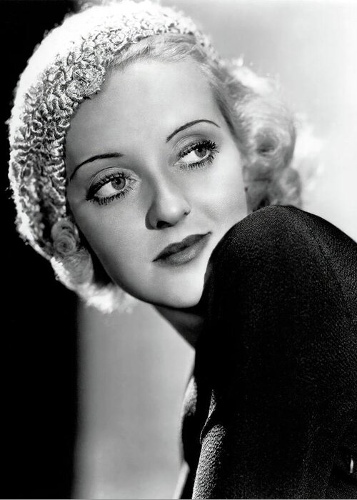 Bette Davis Greeting Card featuring the photograph BETTE DAVIS in OF HUMAN BONDAGE -1934-, directed by JOHN CROMWELL. by Album