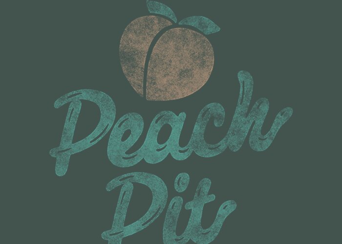 Beverly Hills 90210 Peach Pit Logo Greeting Card featuring the digital art Beverly Hills 90210 Peach Pit Logo by Gethin Aoibhe