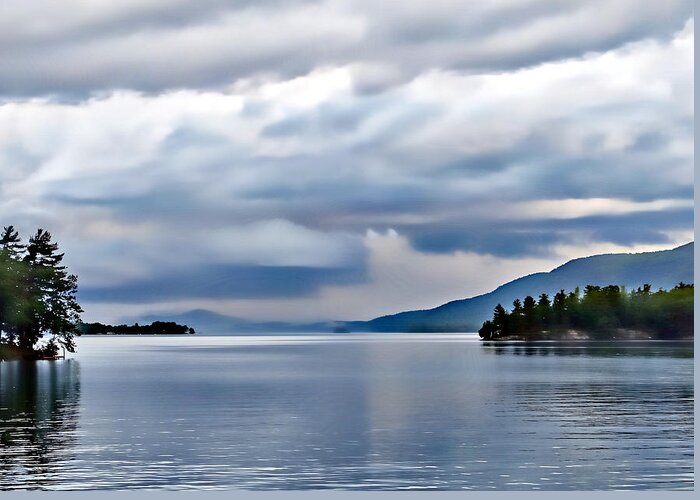 Clouds Greeting Card featuring the photograph Big Clouds Over Lake George by Russ Considine