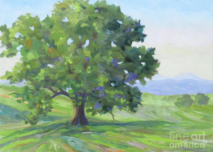 Tree Greeting Card featuring the painting Biltmore Tree by Anne Marie Brown