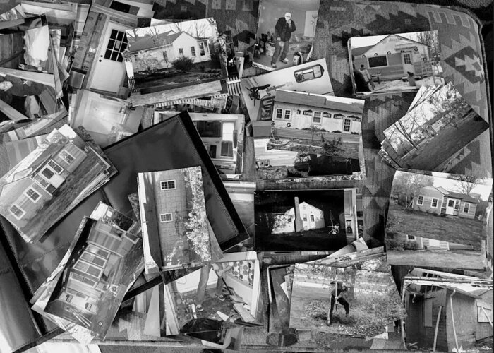 Black And White Photographs Greeting Card featuring the photograph Black And White Photograph Collage by Valerie Collins