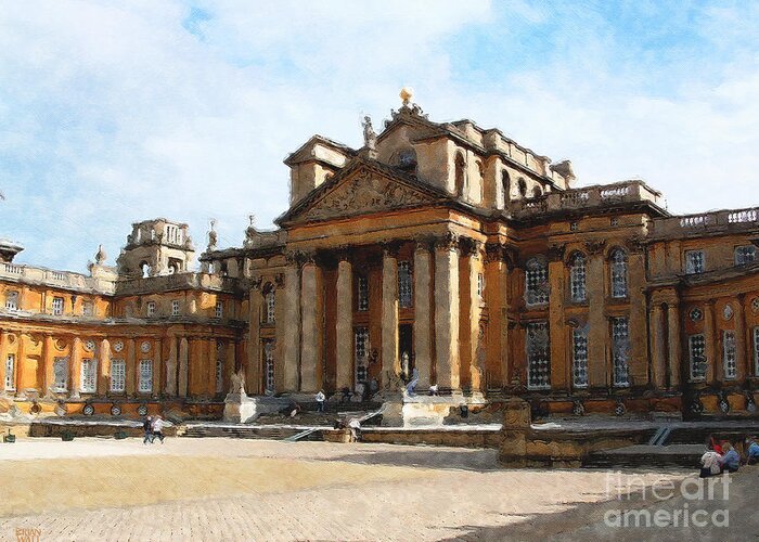 Blenheim Palace Greeting Card featuring the photograph Blenheim Palace Too by Brian Watt