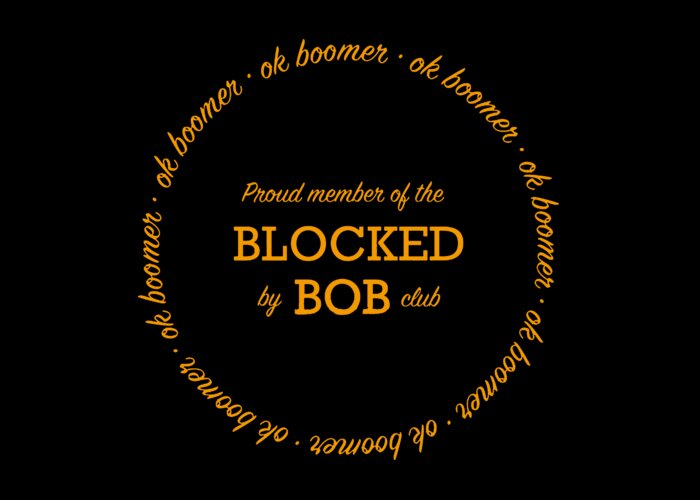 Blocked By Bob Club Greeting Card